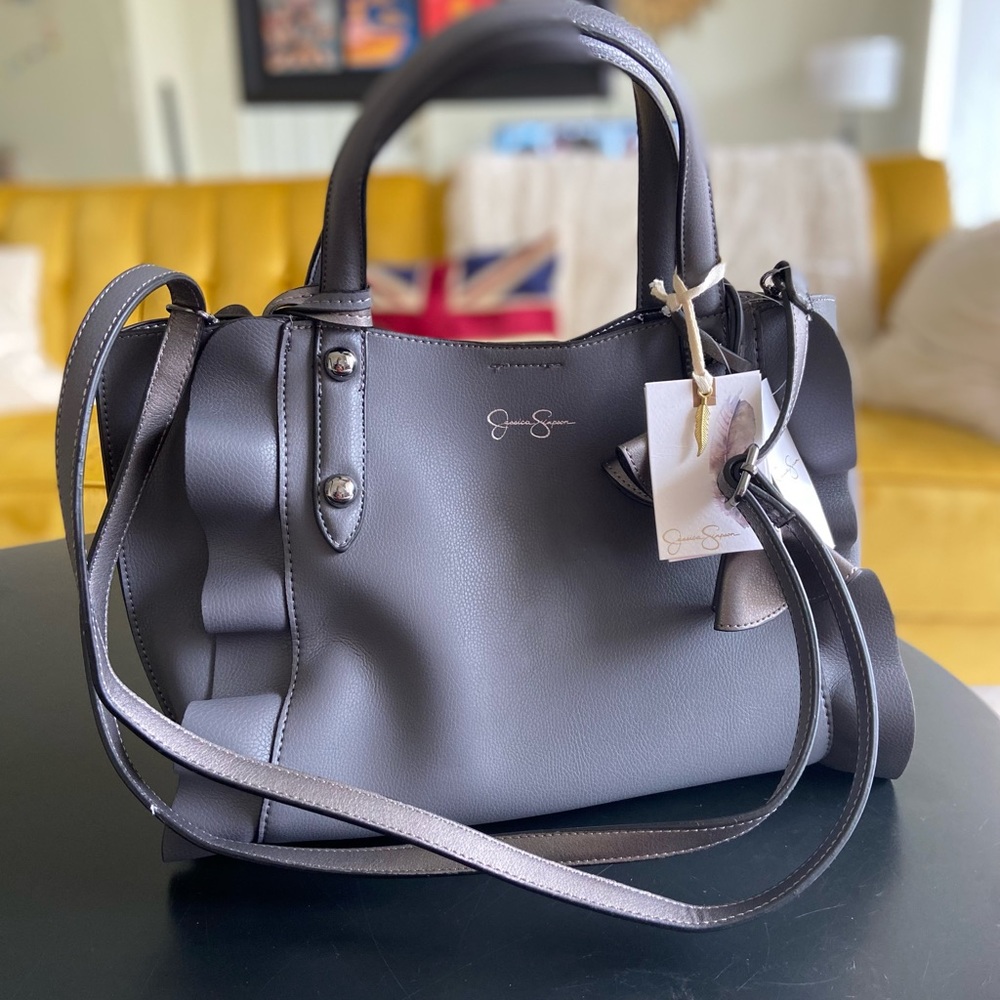Grey Jessica Simpson purse